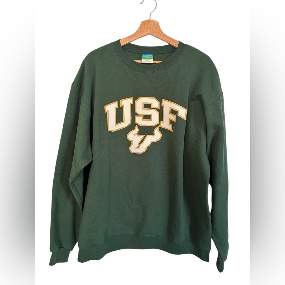 Champion University of South Florida Bulls Crewneck Sweatshirt XL Eco Fleece USF